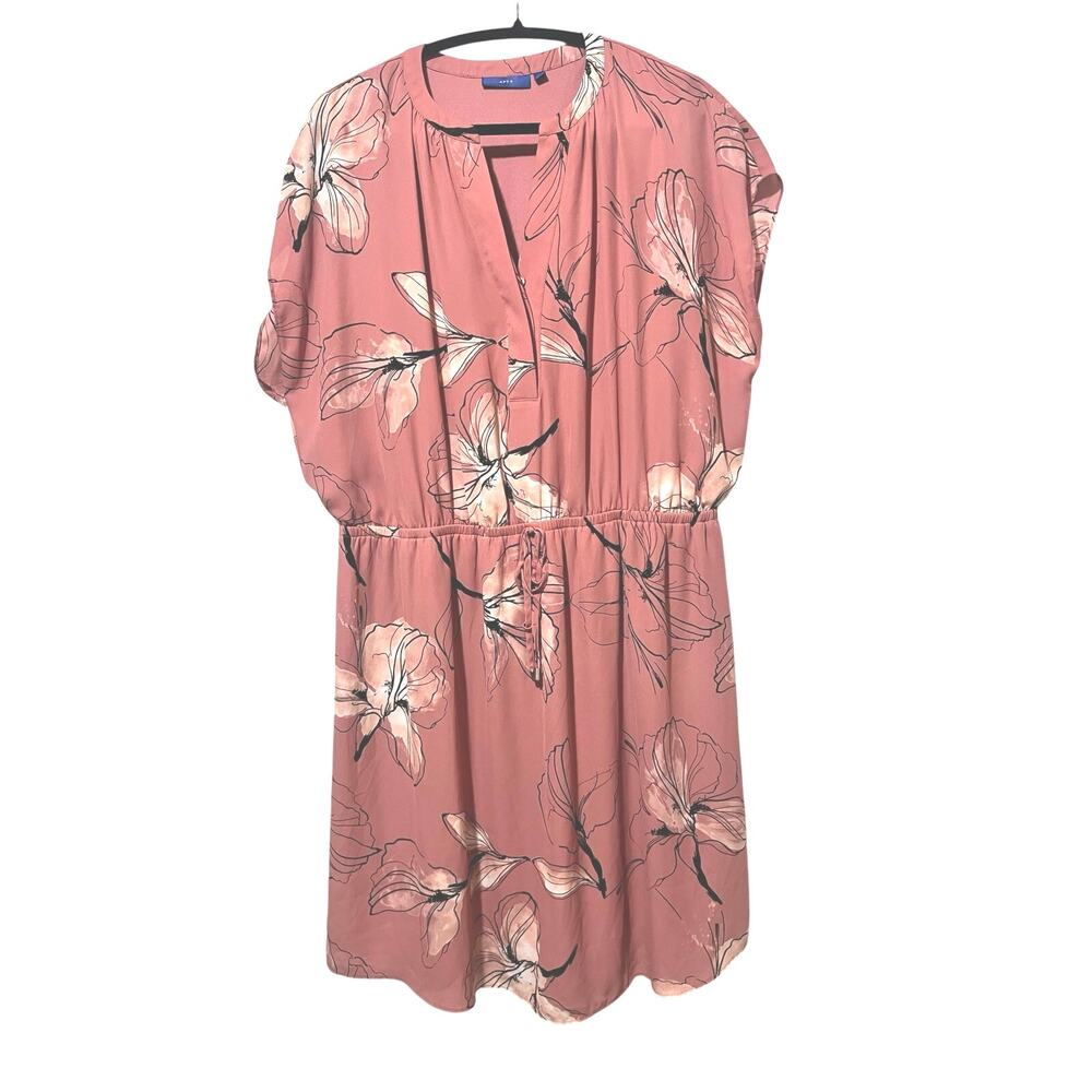 APT 9 Pink Floral Dress XXL